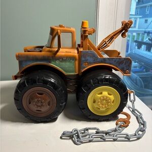Tow Mater Talking Toy Disney Cars Push and Pull Truck 2014 Jakks Works Chain Inc